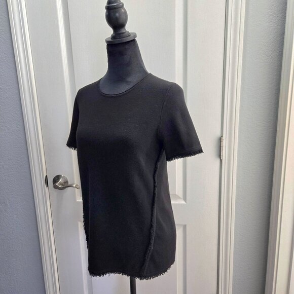 Banana Republic Women's Milano Blouse Sz L Black - Picture 7 of 13
